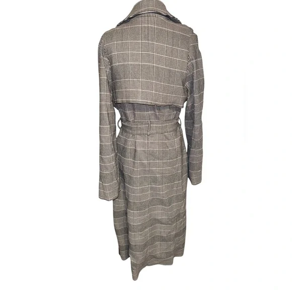 TOME Collective Houndstooth Trench Coat - Picture 6 of 8